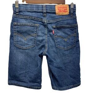 Levis 511 Slim Fit Denim Shorts Jort Kids Size 14 Medium Wash Adjustable Waist